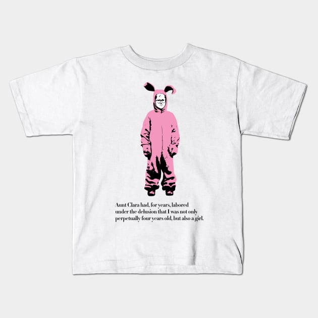 Pink Nightmare- Christmas Story Kids T-Shirt by Pixel Paragon